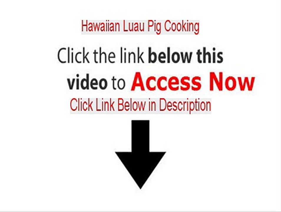 Hawaiian Luau Pig Cooking Reviews (Legit Review)