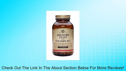 Solgar Brewer's Yeast 7 1/2 Grains Tablets with Vitamin B12 250 Review
