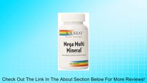 Solaray Mega Multi Mineral Vitamin Capsules, 100 Count Review