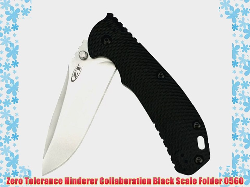 Zero Tolerance Hinderer Collaboration Black Scale Folder 0560
