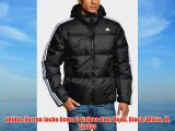 adidas Herren Jacke Down 3 Stripes Over Head Black/White M Z21631