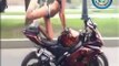 Heavy Bike One Wheeling by a beautyfull girl - Owsome stunts by girl must watch - HDEntertainment