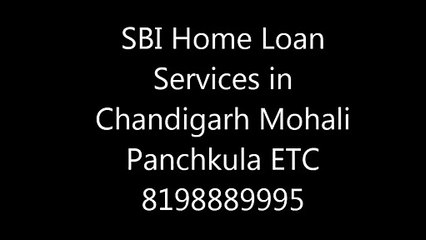 State Bank of India SBI Home Loan in chandigarh Mohali Panchkula