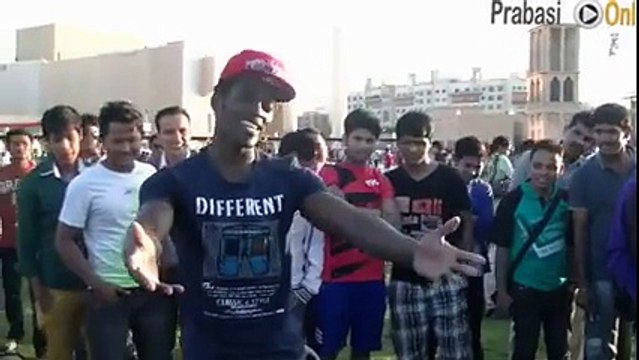 African boy singing Nepalese song