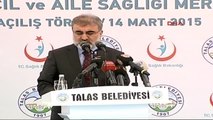 Kayseri Enerji Bakanı Taner Yıldız Sağlık Merkezi Açılışına Katıldı