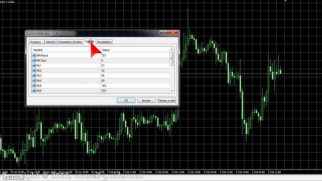 Indicateur de trading - critical points