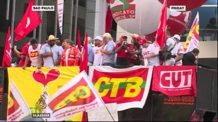 Brazilians march to support Petrobras and president