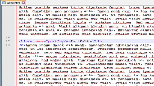 HTML - CSS Creating a Link Within a Web Page Part 7