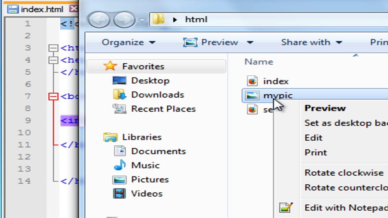 HTML - CSS Adding Image to the Webpage Part 9
