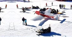 Kayak Yapan Kadına Uçak Çarptı
