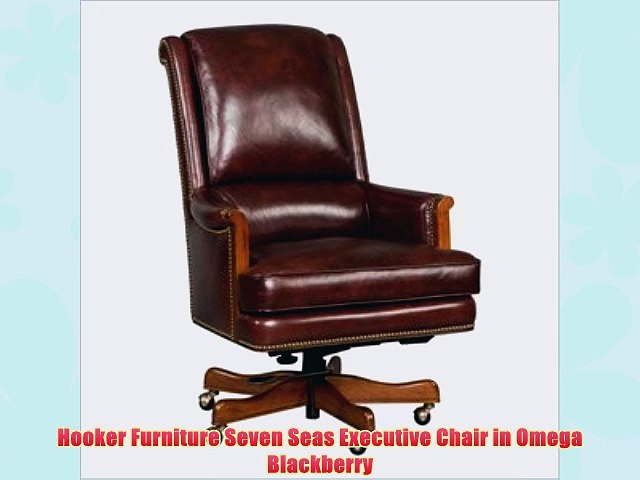 Hooker Furniture Seven Seas Executive Chair In Omega Blackberry