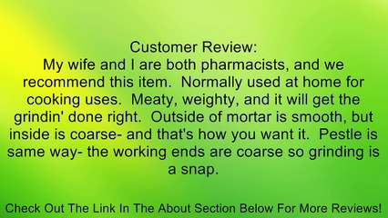 Evco International Creative Home 74022R Marble Mortar/Pestle, Green Review