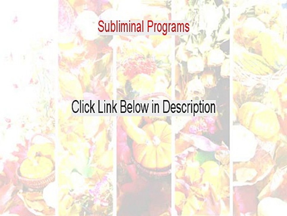 Subliminal Programs Reviewed - Legit Review (2015)