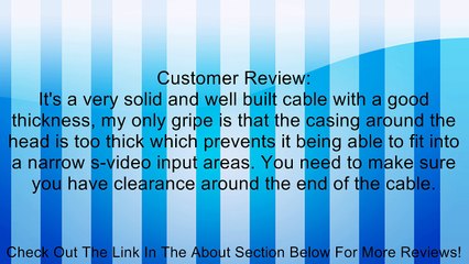 Belkin PureAV S-Video Cable (12ft) Review