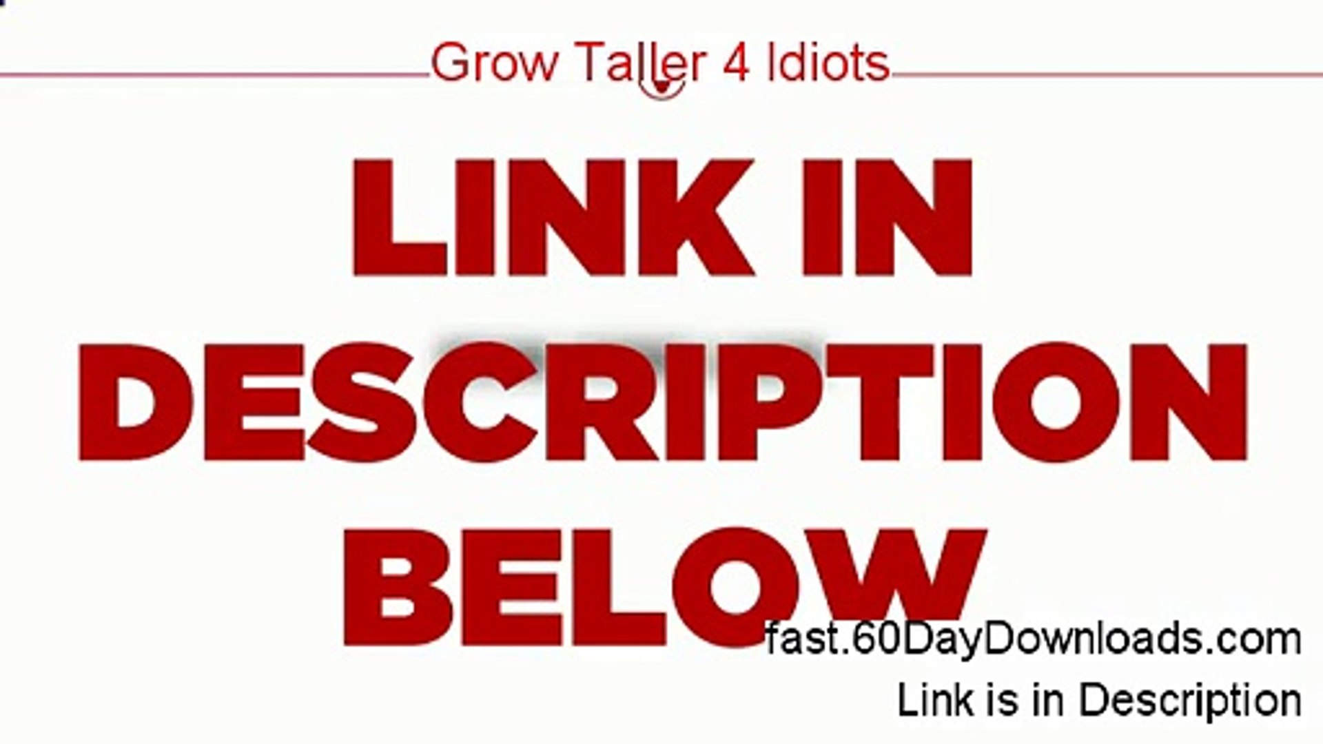I Came Across A Real Free Download Of Grow Taller 4 Idiots Pdf And A Potential Discount