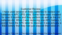B.B. Battery 7.2 AH 12V Replacement SLA Battery BP Series Beiter DC Power� Review
