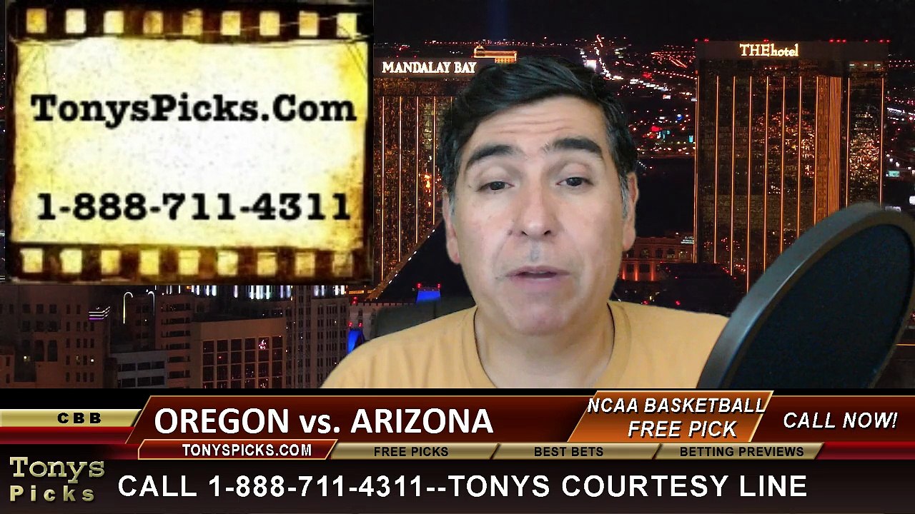 Arizona Wildcats vs. Oregon Ducks Free Pick Prediction PAC 12 Tournament Final NCAA College Basketball Odds Preview 3-14-2015