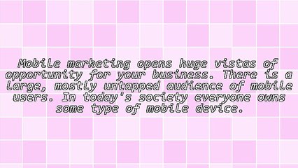 Great Tips For Successful Mobile Marketing