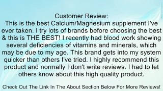 Solgar - Calcium Magnesium Citrate Review