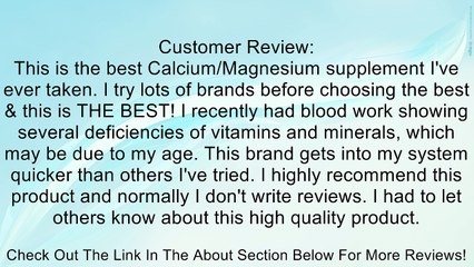 Solgar - Calcium Magnesium Citrate Review