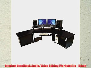 Omnirax OmniDesk Audio/Video Editing Workstation - Black