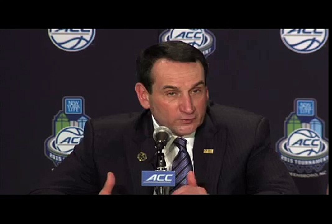 Coach K and Jahlil Okafor on Duke's loss to Notre Dame (full)