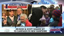 Jeb Bush and Scott Walker to campaign in New Hampshire