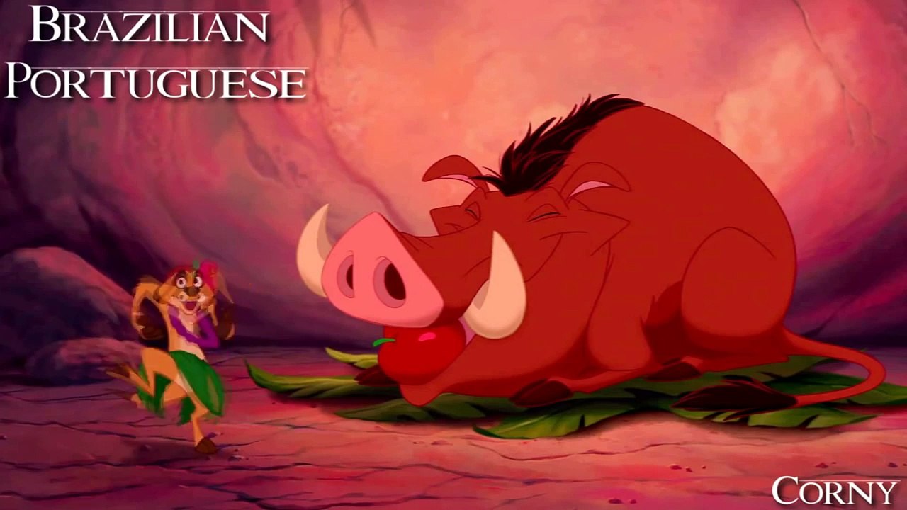 The Lion King - The Hula Song (One Line Multilanguage) Re-Up