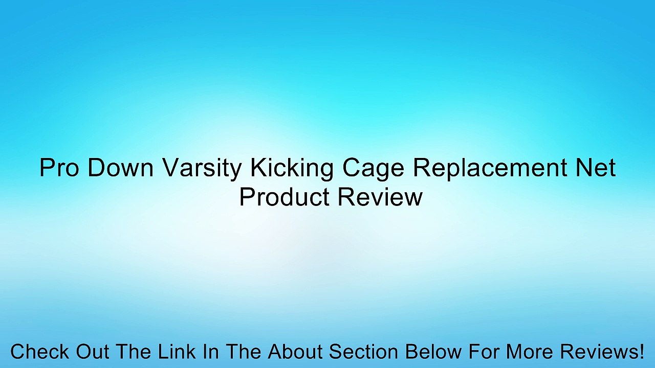 Pro Down Varsity Kicking Cage Replacement Net Review