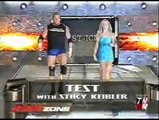 Chris Nowinski w/D'Lo Brown vs. Test w/Stacy Keibler