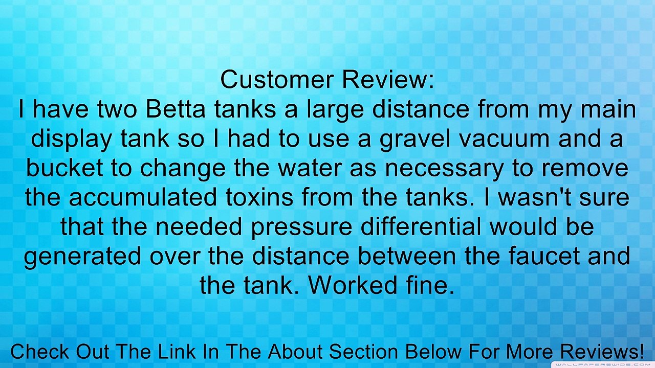 Python No Spill Clean and Fill Aquarium Gravel Tube Extension, 20-Feet Review