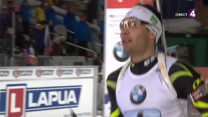 Biathlon: L'arrivée du relais messieurs
