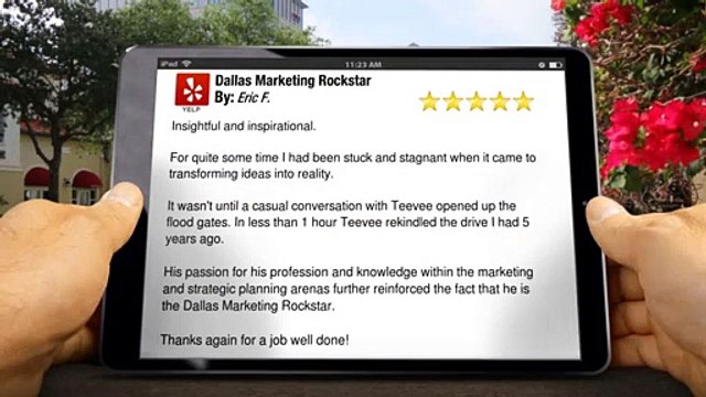 Dallas Marketing Rockstar Dallas Exceptional 5 Star Review by Eric F.