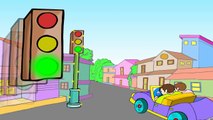 Twinkle Twinkle Traffic Light - English Nursery Rhymes - Cartoon - Animated Rhymes For Kids
