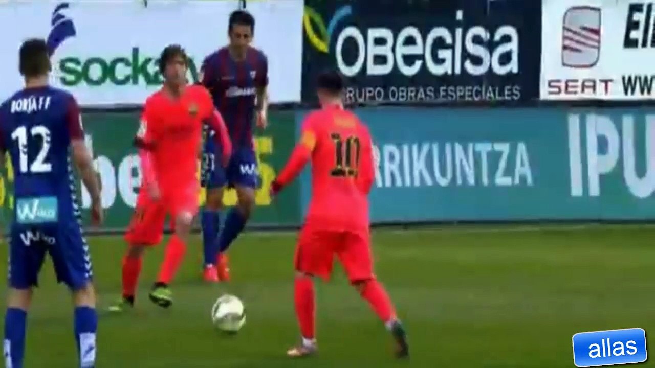messi dribble eibar