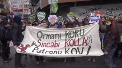 Fatih Ormanı'ndaki Projeye Sincap Maskeli Protesto