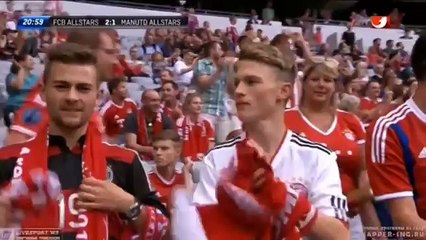Bayern Munich All Stars vs Manchester United All Stars 3 - 3 All Goals And Highlights 2014 HD