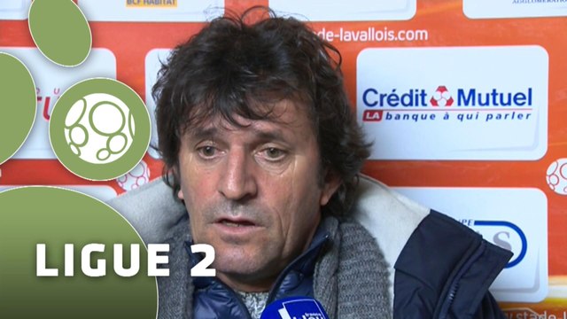 Conférence de presse Stade Lavallois - Nîmes Olympique (0-1) : Denis ZANKO (LAVAL) - José PASQUALETTI (NIMES) - 2014/2015