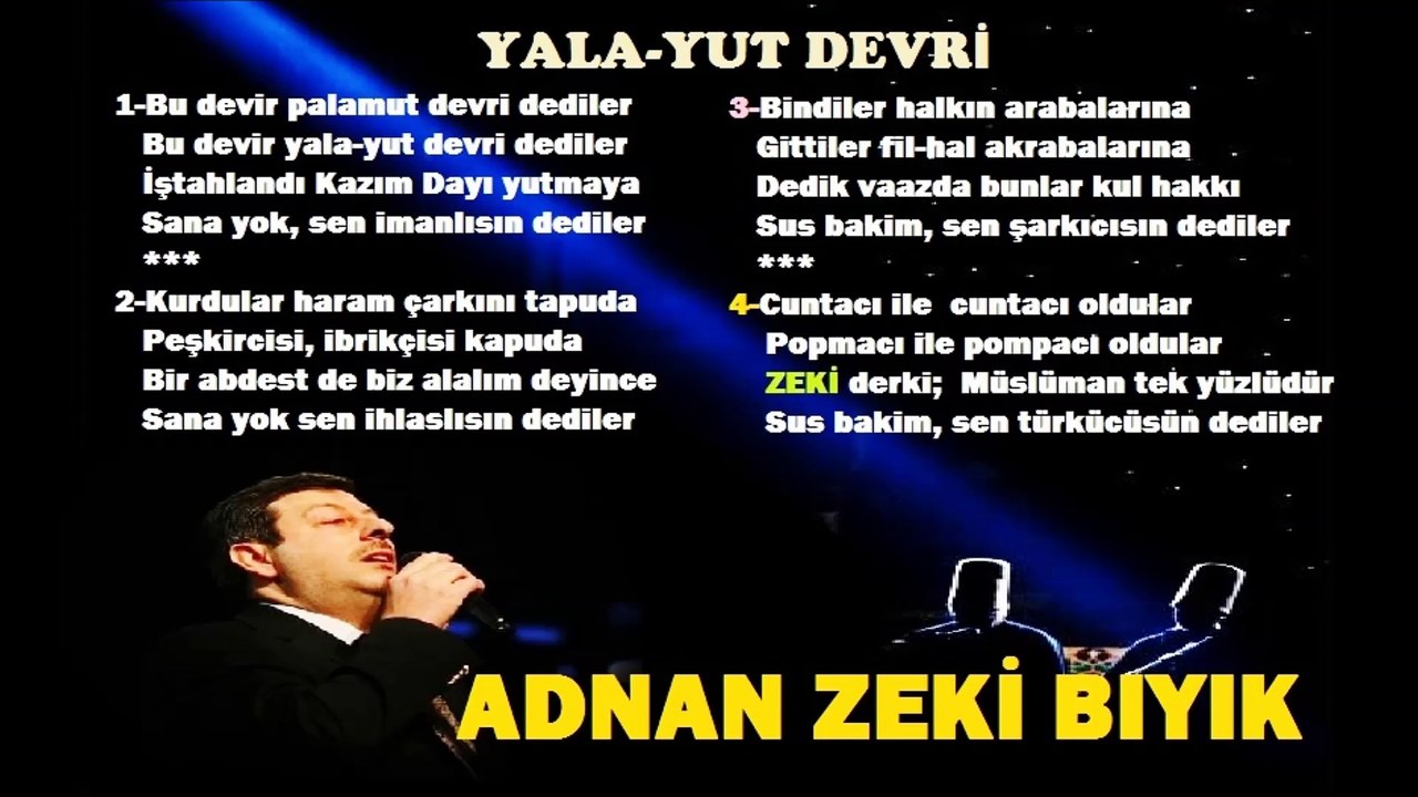 Müftü Adnan Zeki'den Muhteşem Şiir "Yala-Yut Devri"