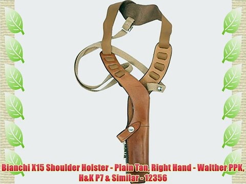 Bianchi X15 Shoulder Holster - Plain Tan Right Hand - Walther PPK H