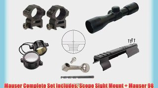 Ultimate Arms Gear Tactical Mauser K98 K-98 Karabiner Rifle Base Rail Scope Sight Mount   4x30