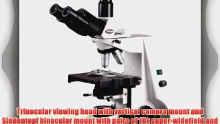 AmScope T690B Trinocular Compound Microscope 40X-2000X Magnification WH10x and WH20x Super-Widefield