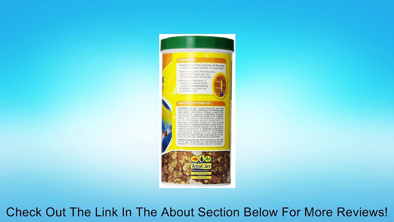 TetraPond 16210 Flaked Fish Food, 6.53-Ounce, 1-Liter Review