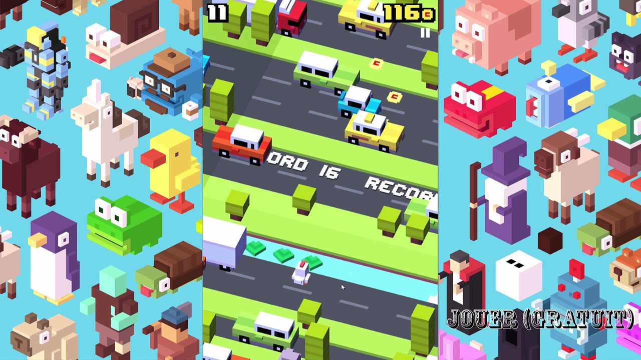 Jeu Gratuit - Crossy Road - Premières Impressions (iOS, Android)