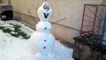 Snowman Olaf of snow  / Frozen  / Снешко Олаф од снега