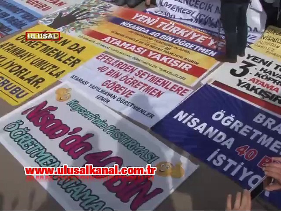 Ataması yapılmayan binlerce öğretmen Ankara'ya çıkarma yaptı!