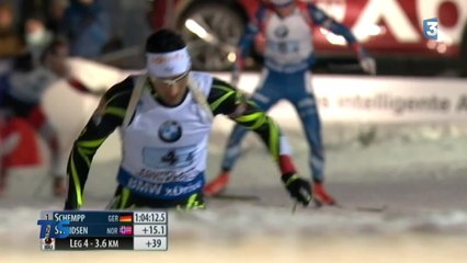 Biathlon: un relais en bronze pour les Bleus