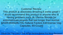 Natural Factors Estrosense Veg-Capsules, 60-Count Review