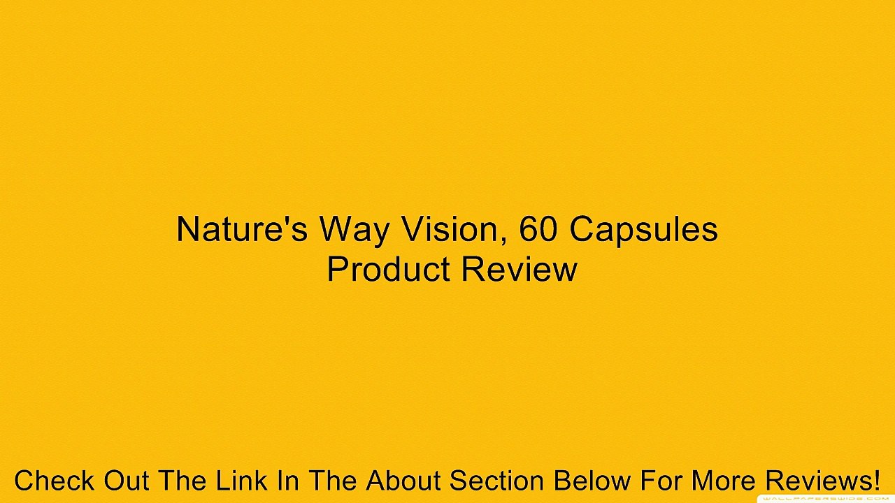 Nature's Way Vision, 60 Capsules Review
