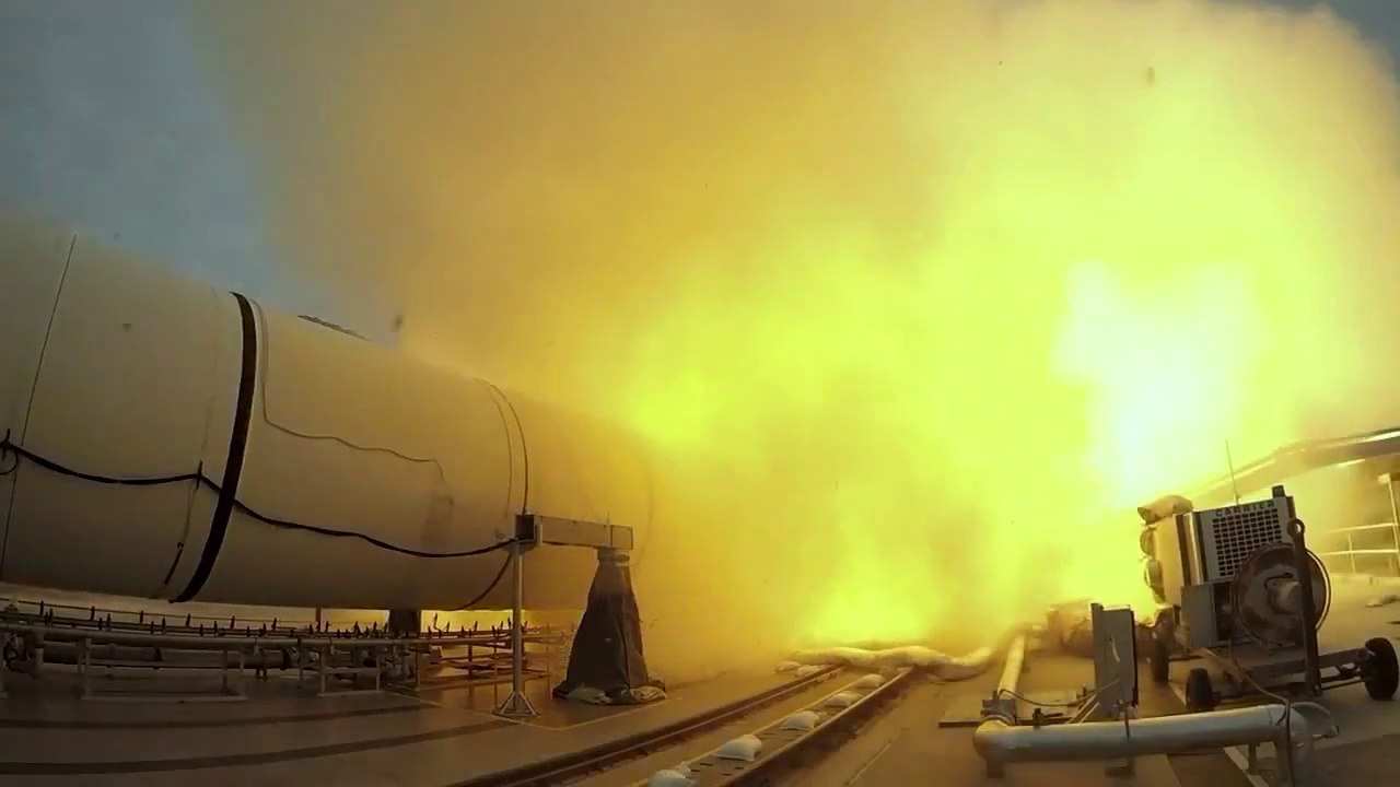 Space Launch System Booster Firing (QM-1)